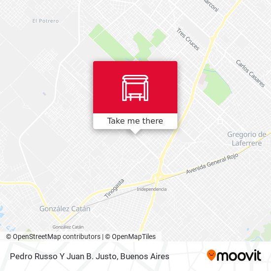 Pedro Russo Y Juan B. Justo map