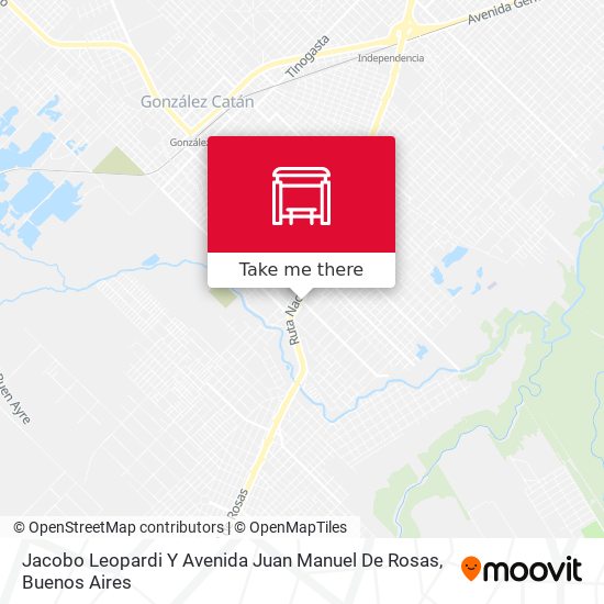 Jacobo Leopardi Y Avenida Juan Manuel De Rosas map