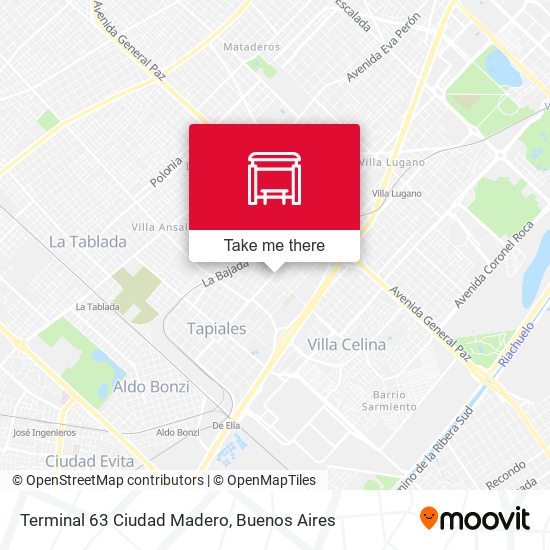 Mapa de Terminal 63 Ciudad Madero