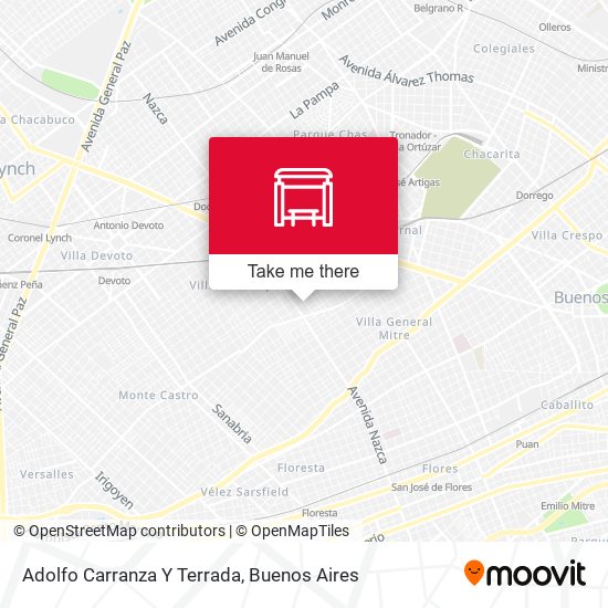 Mapa de Adolfo Carranza Y Terrada