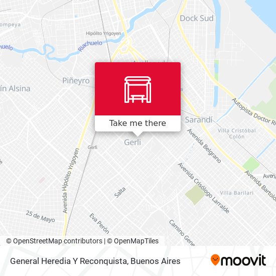 Mapa de General Heredia Y Reconquista