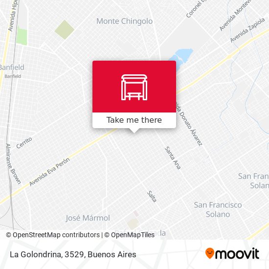 Mapa de La Golondrina, 3529