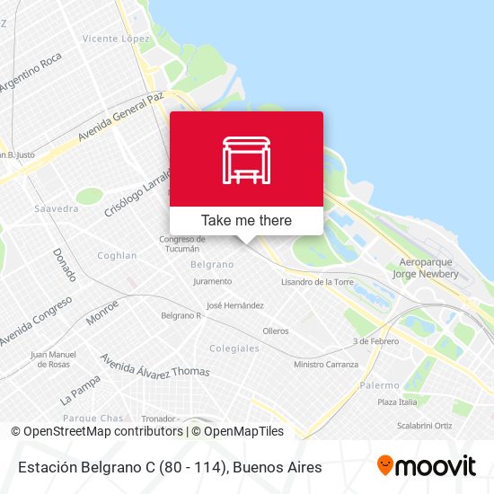 Estación Belgrano C (80 - 114) map