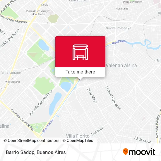 Barrio Sadop map