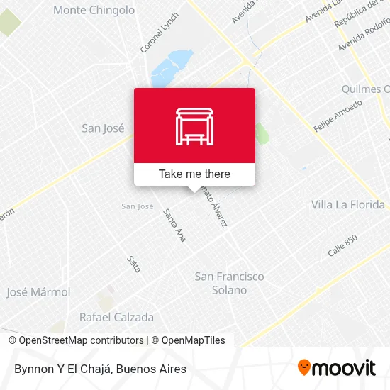 Bynnon Y El Chajá map