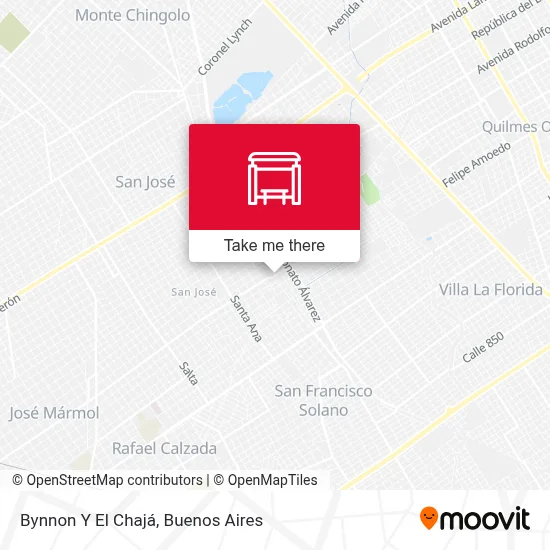 Bynnon Y El Chajá map
