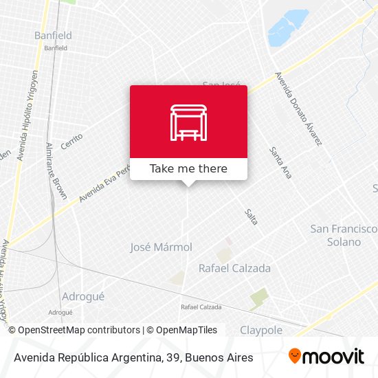 Avenida República Argentina, 39 map
