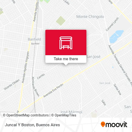 Juncal Y Boston map