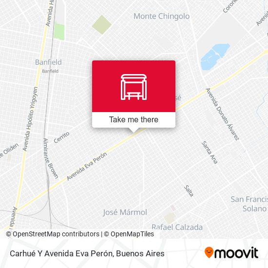Carhué Y Avenida Eva Perón map