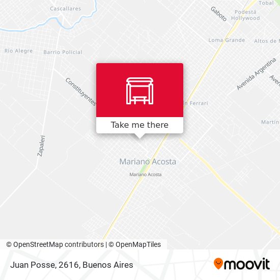 Juan Posse, 2616 map