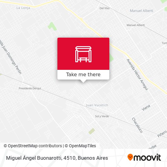 Miguel Ángel Buonarotti, 4510 map