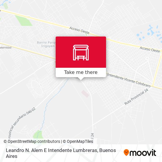 Mapa de Leandro N. Alem E Intendente Lumbreras