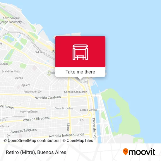 Retiro (Mitre) map