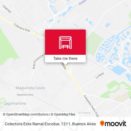 Colectora Este Ramal Escobar, 1211 map