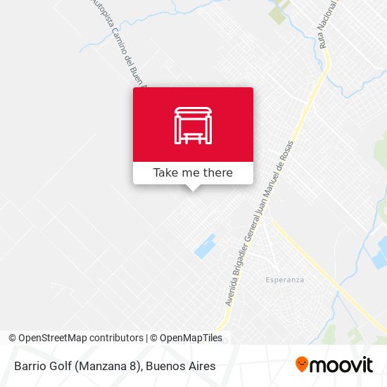Mapa de Barrio Golf (Manzana 8)