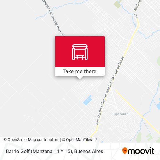 Mapa de Barrio Golf (Manzana 14 Y 15)