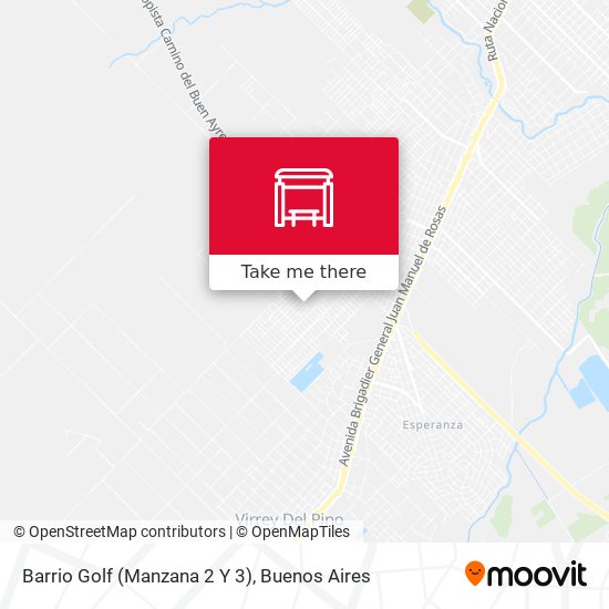 Barrio Golf (Manzana 2 Y 3) map