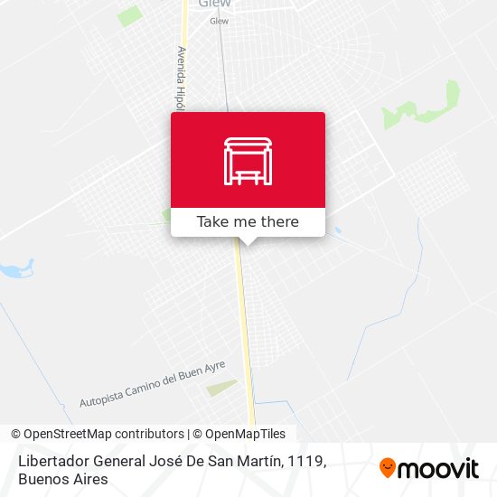 Mapa de Libertador General José De San Martín, 1119