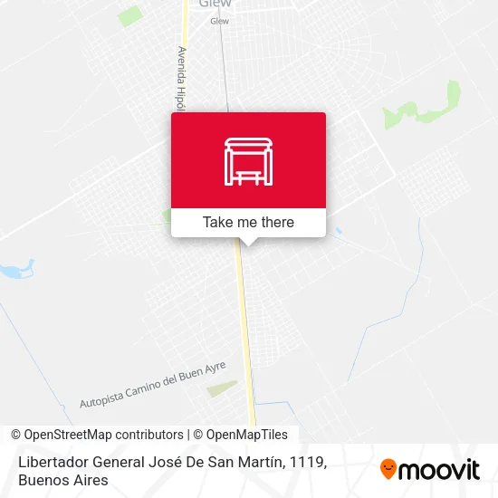 Libertador General José De San Martín, 1119 map
