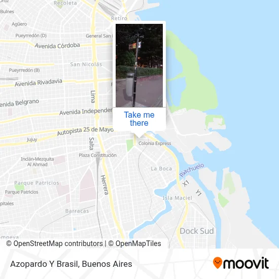 Azopardo Y Brasil map