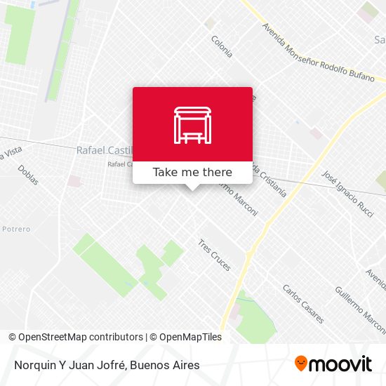 Norquin Y Juan Jofré map