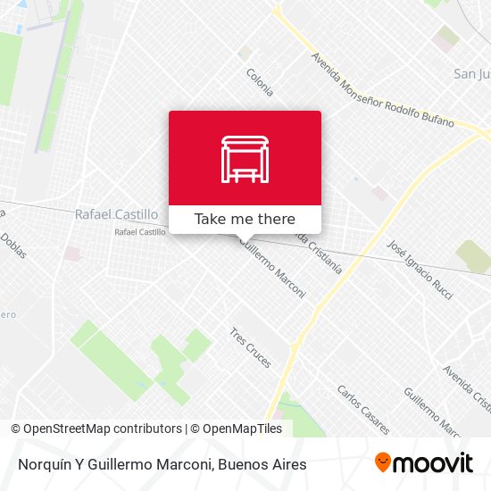 Mapa de Norquín Y Guillermo Marconi