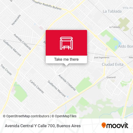 Mapa de Avenida Central Y Calle 700