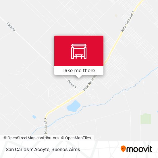 San Carlos Y Acoyte map