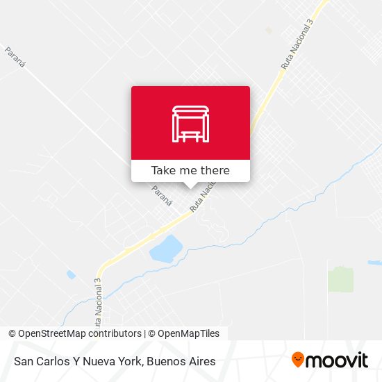 San Carlos Y Nueva York map