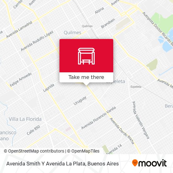 Avenida Smith Y Avenida La Plata map