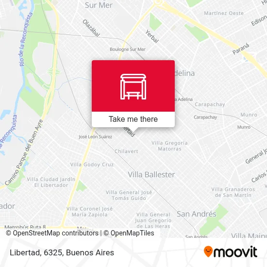 Libertad, 6325 map
