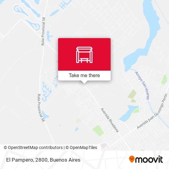 El Pampero, 2800 map
