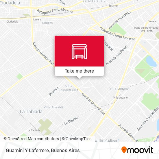 Guaminí Y Laferrere map
