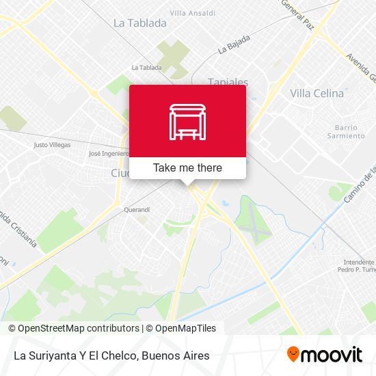 La Suriyanta Y El Chelco map