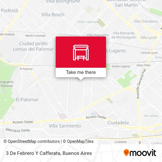 3 De Febrero Y Cafferata map