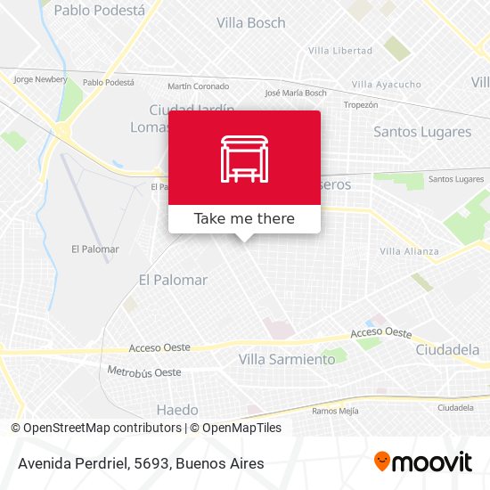 Avenida Perdriel, 5693 map