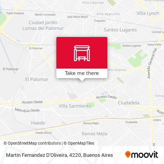 Mapa de Martín Fernandez D'Oliveira, 4220