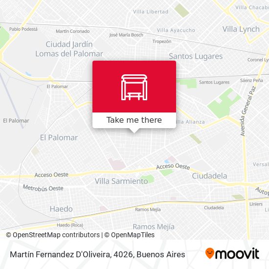 Martín Fernandez D'Oliveira, 4026 map