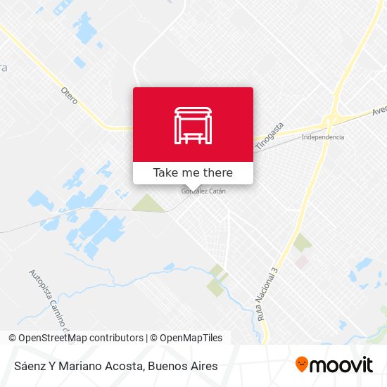 Sáenz Y Mariano Acosta map