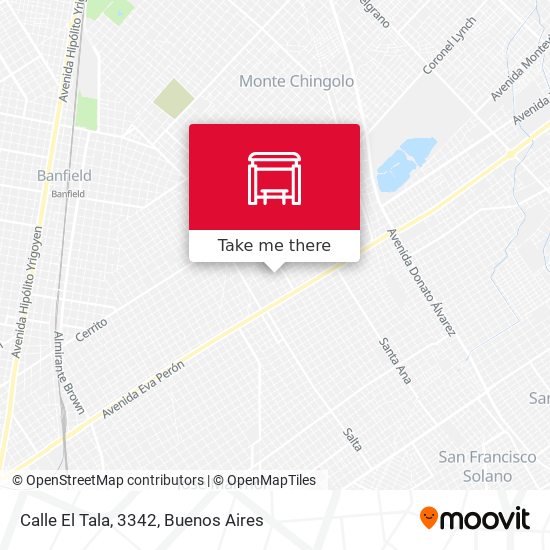 Calle El Tala, 3342 map