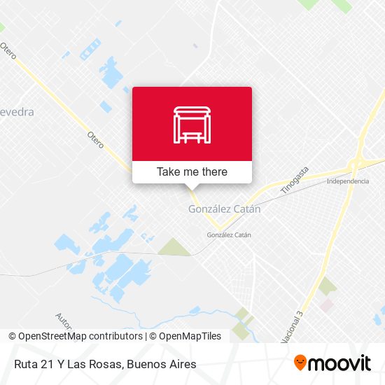 Mapa de Ruta 21 Y Las Rosas