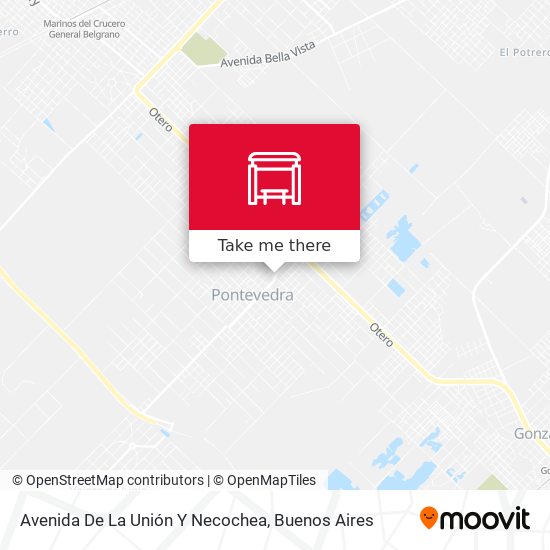Mapa de Avenida De La Unión Y Necochea