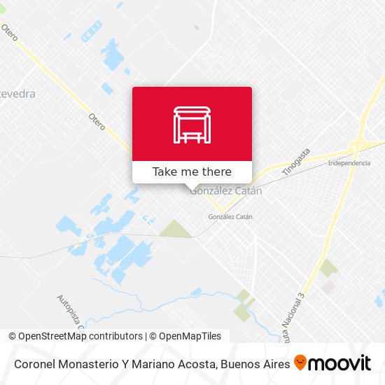 Coronel Monasterio Y Mariano Acosta map