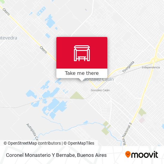 Coronel Monasterio Y Bernabe map