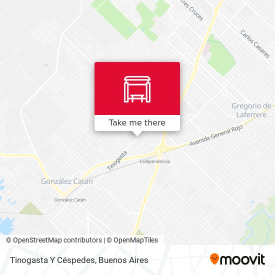 Tinogasta Y Céspedes map
