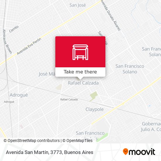 Avenida San Martín, 3773 map