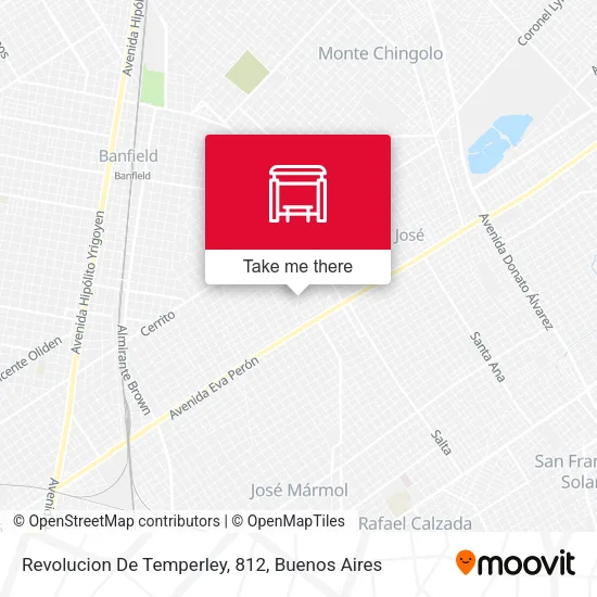Revolucion De Temperley, 812 map