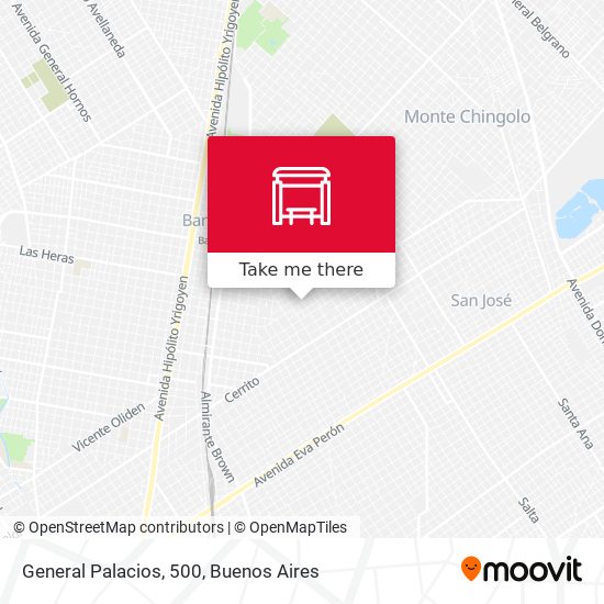 General Palacios, 500 map