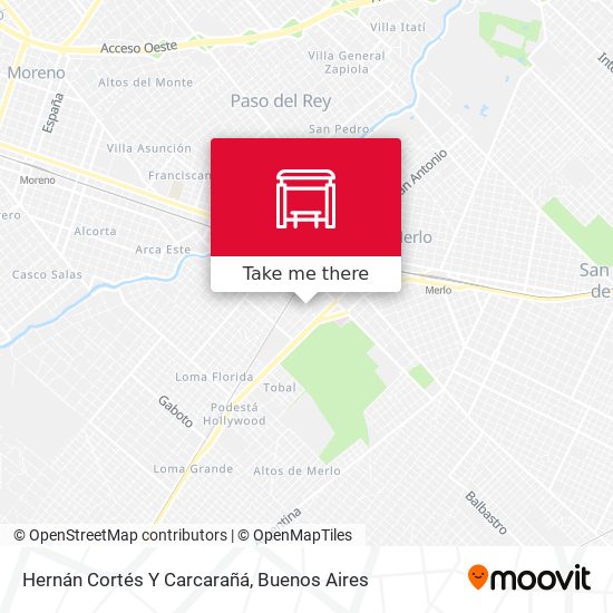 Hernán Cortés Y Carcarañá map