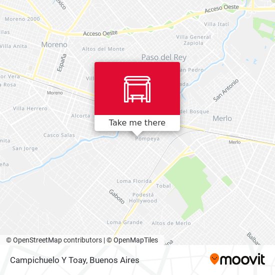Mapa de Campichuelo Y Toay